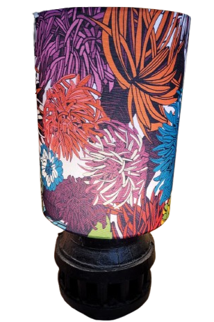 Lampe de chevet à motifs fleuris