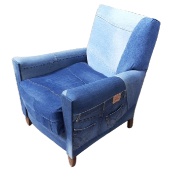 Fauteuil en jean